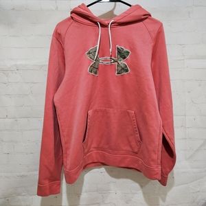 Under Armour Ladies Cold Gear Pink Hoodie size L